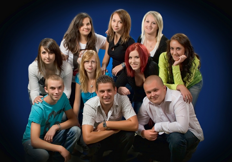 Skupinový portrét v ateliéri